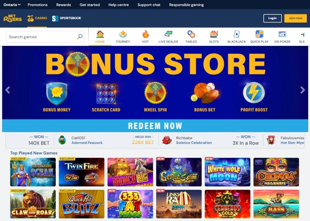 betrivers online casino ontario