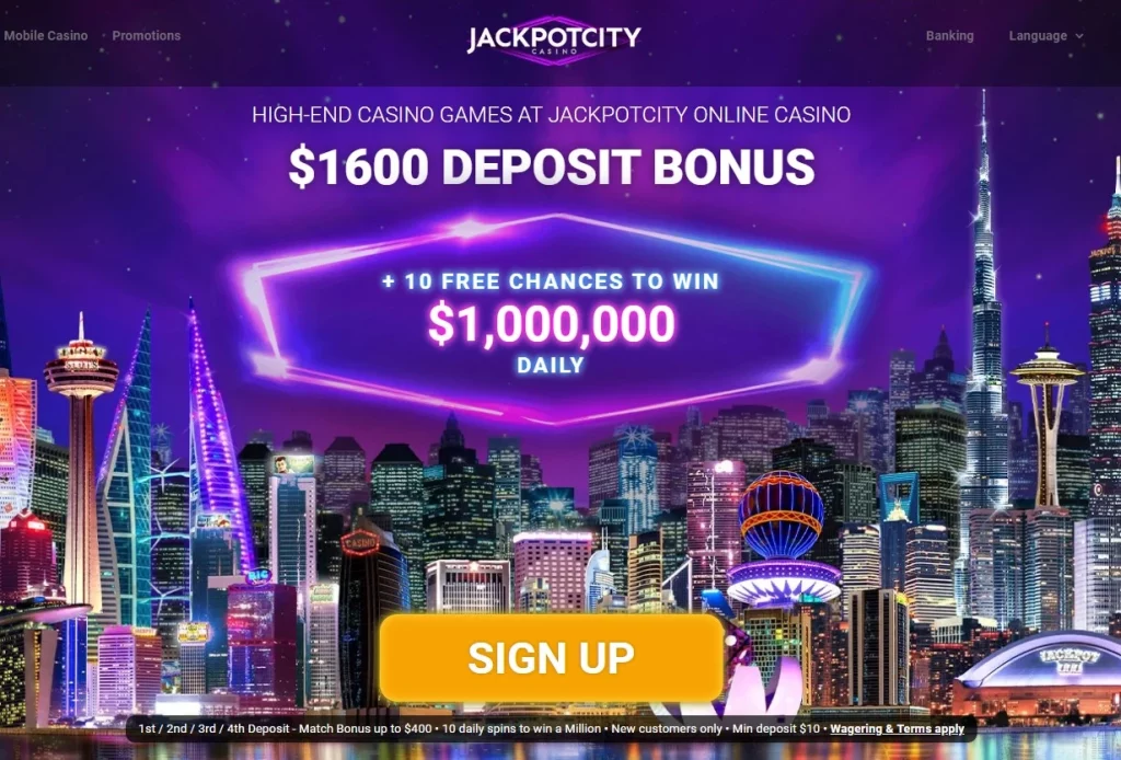 jackpotcity login