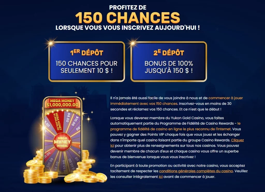 yukon gold casino bonus